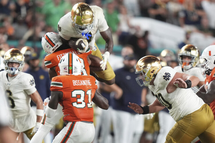 Early loss leaves No. 8 Notre Dame with another early-season test against No. 16 Texas A&M